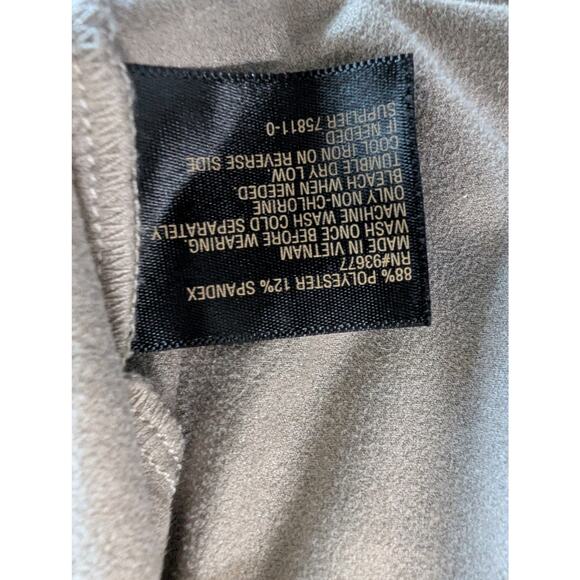 Women's shirt top size medium Worthington suede vneck soft brown EUC - Picture 5 of 6